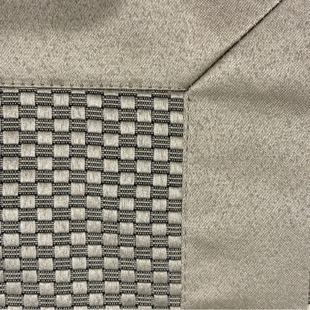 Set of 4 Olive Green Woven‎ Placemats Classic Satin Border Table Decor